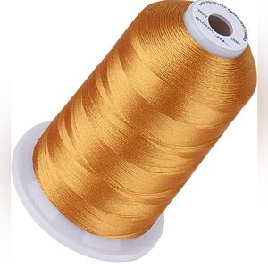 Simthread Embroidery Thread 5500 Yards Deep Gold 214, 40wt 100% Polyester